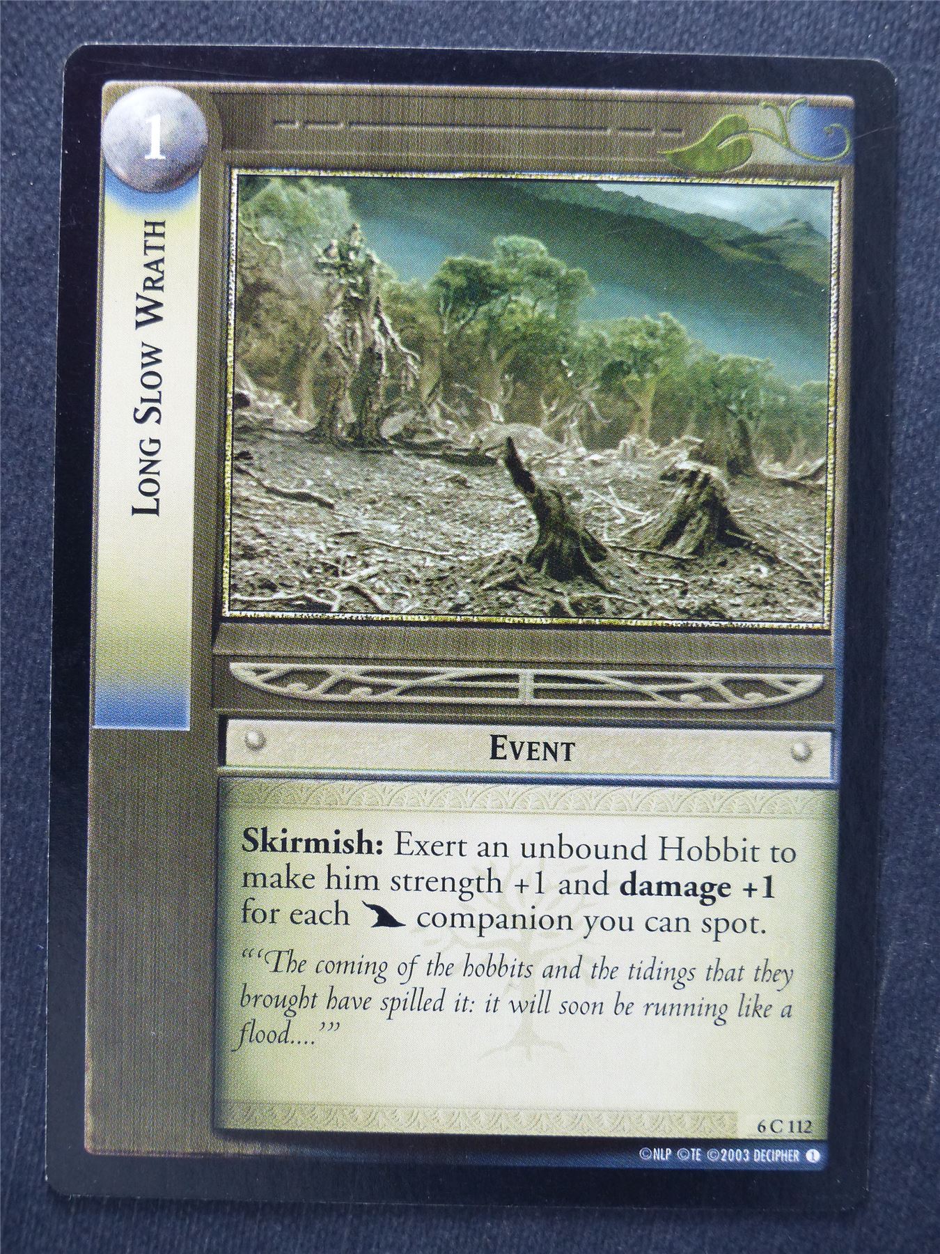 Long Slow Wrath 6 C 112 - LotR Cards #VV