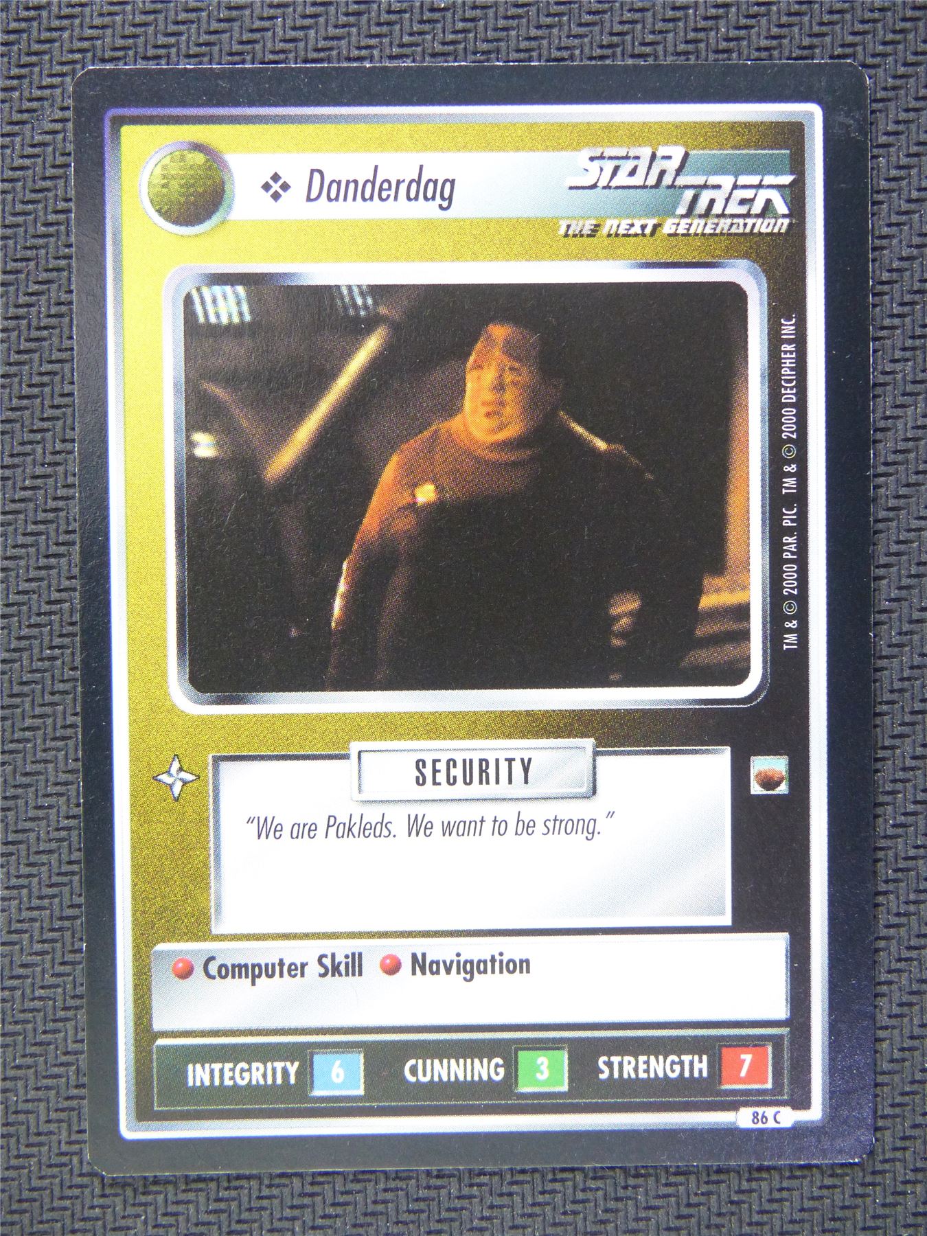 Danderdag Black Border - Star Trek CCG Next Gen #517