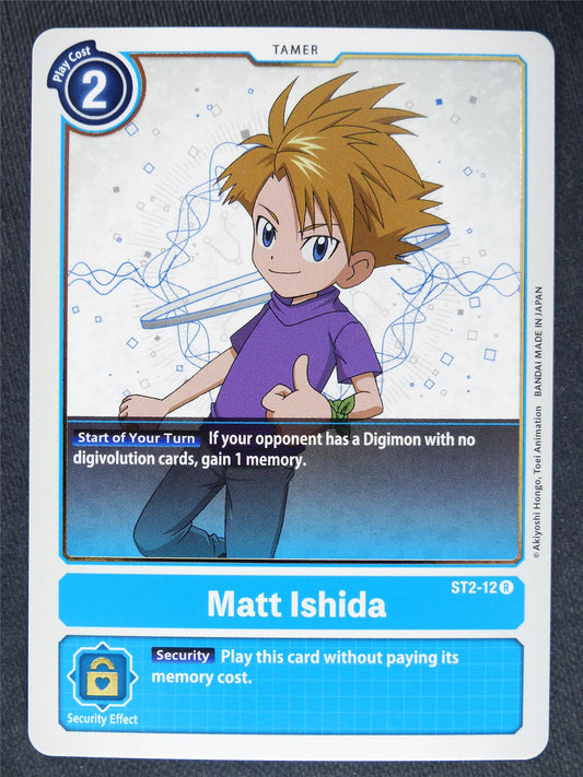 Matt Ishida ST2-12 R - Digimon Cards #JZ