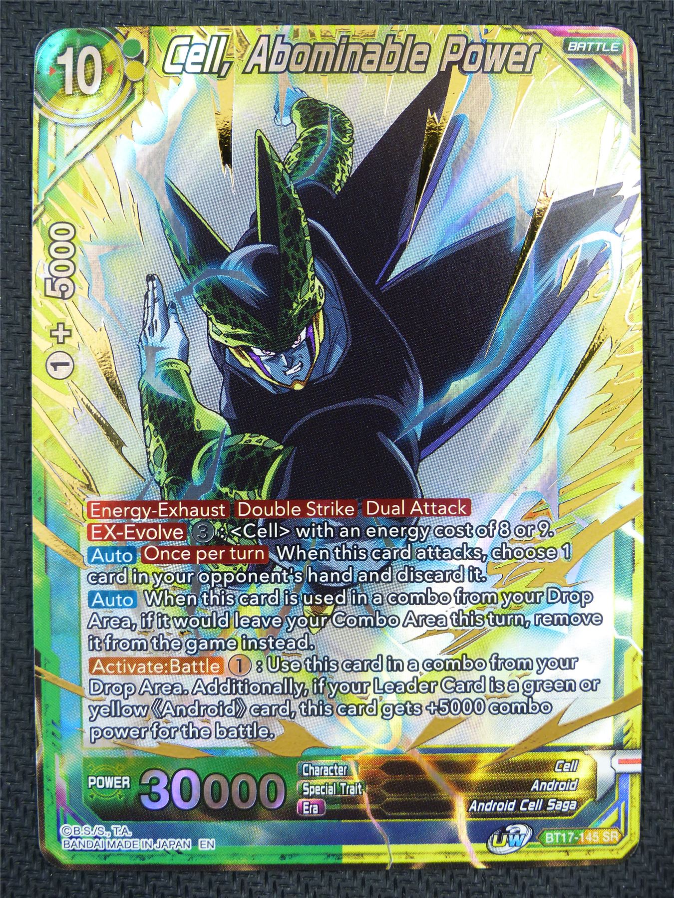 Cell Abominable Power BT17 SR - Dragon Ball Super Card #5YH