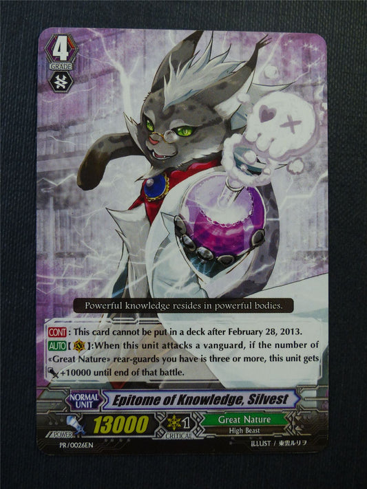 Epitome of Knowledge Silvest PR - Vanguard Cards #10O