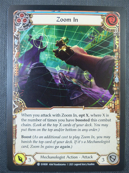 Zoom In Blue Foil - 1st ed Everfest - Flesh & Blood Card #6J8