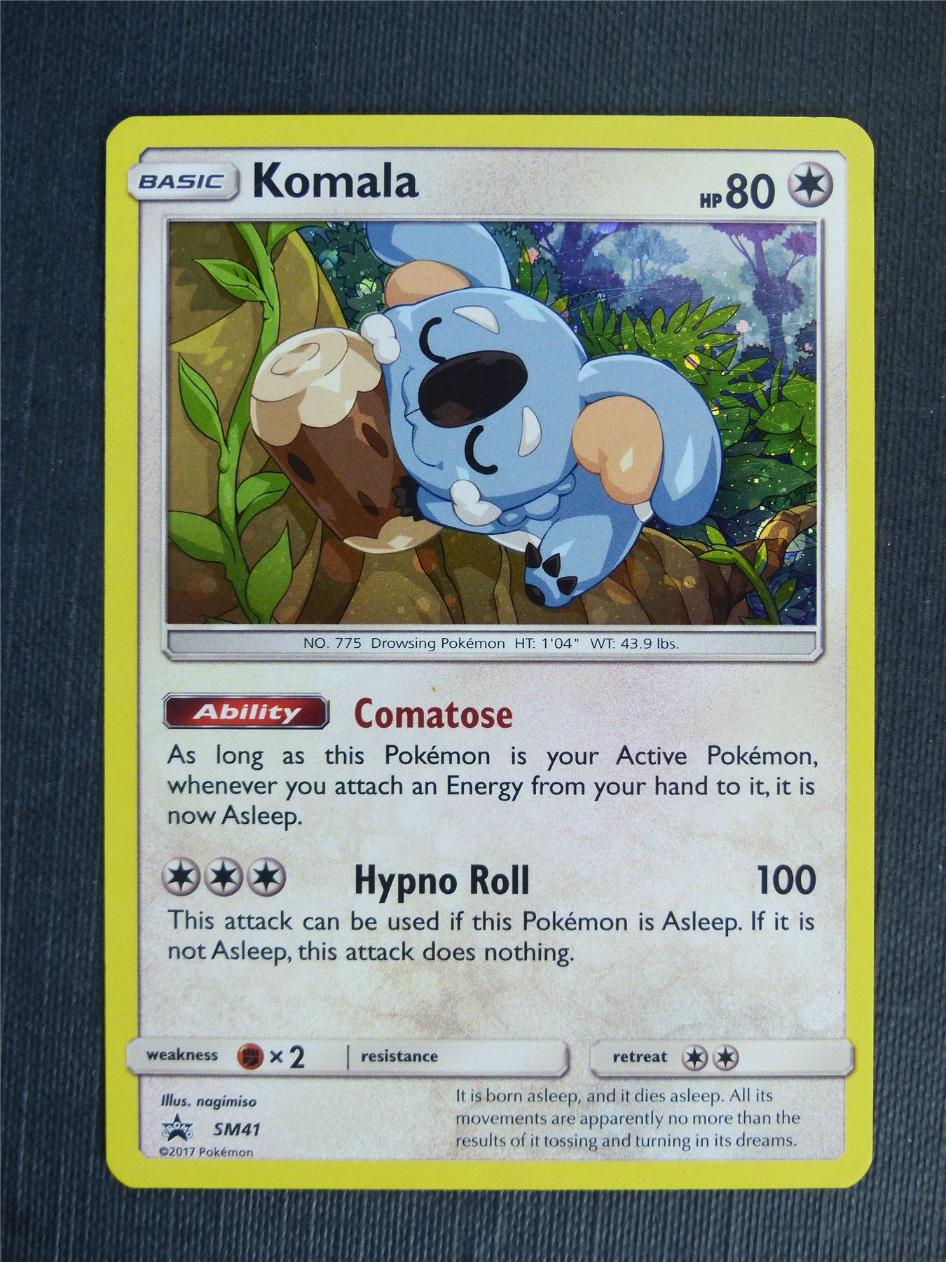 Komala SM41 Promo Holo - Pokemon Cards #2C3