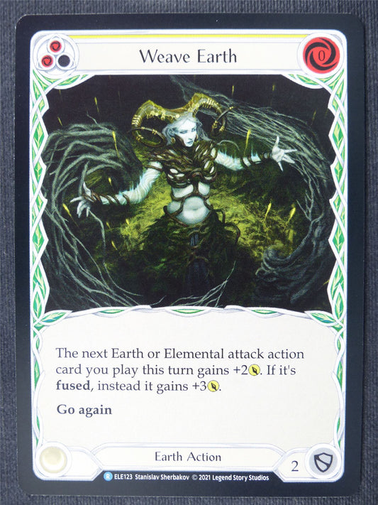 Weave Earth R Yellow - 1st Ed Tales of Aria - Flesh and Blood