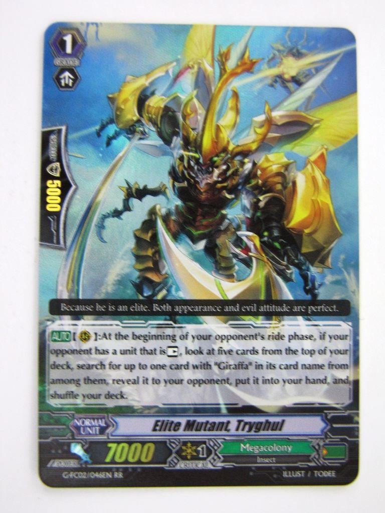 Vanguard Cards: ELITE MUTANT, TRYGHUL G-FC02 RR # 4A99