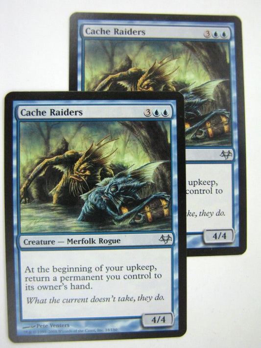 MTG Magic Played Cards: CACHE RAIDERS x2 # 8A15