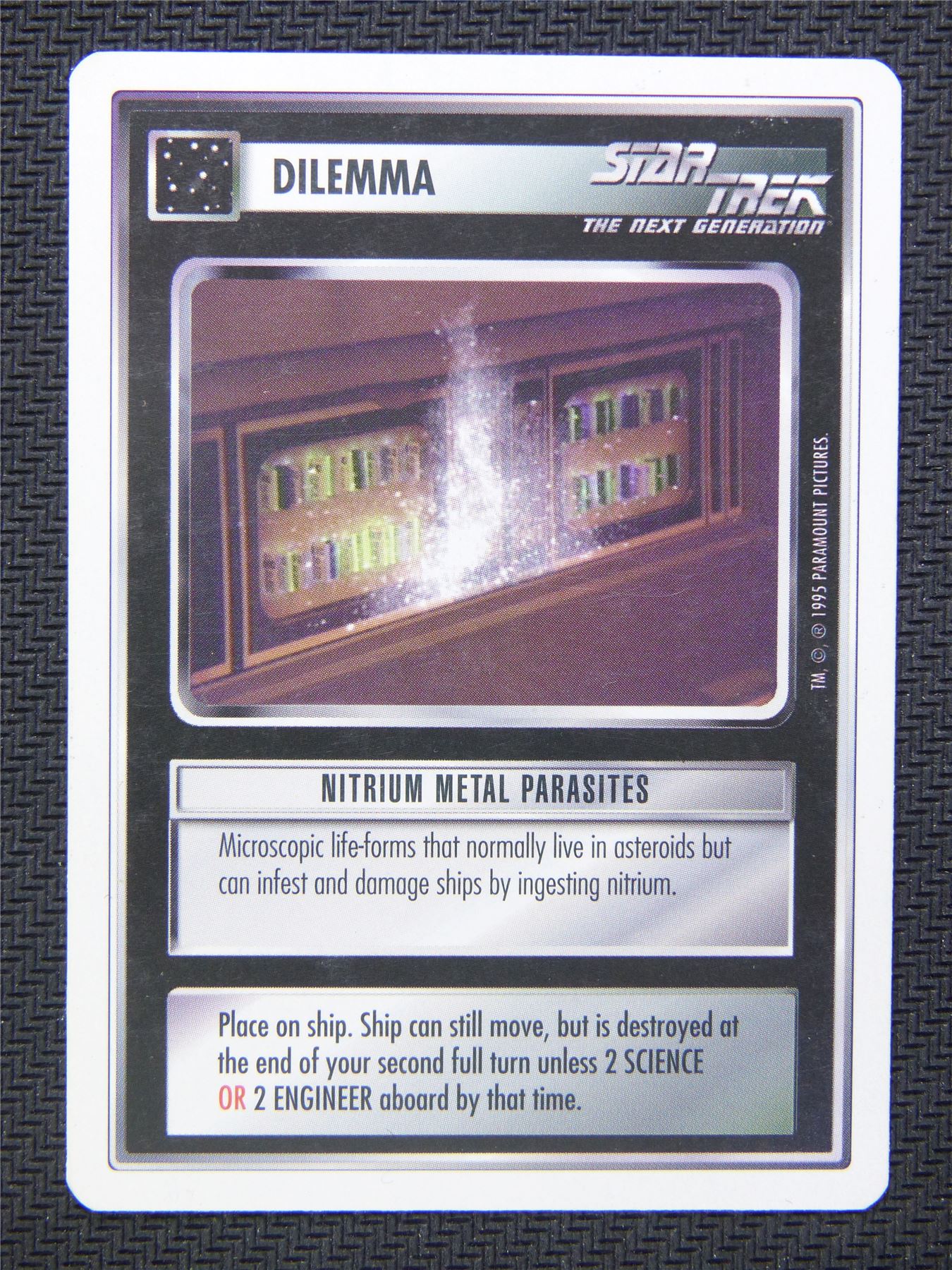 Dilemma Nitrium Metal Parasites - Star Trek CCG Next Gen #4XJ