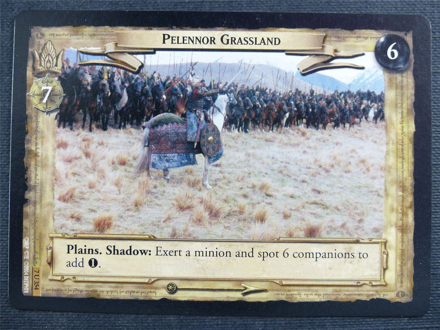 Pelennor Grassland 7 U 354 - LotR Cards #2S9