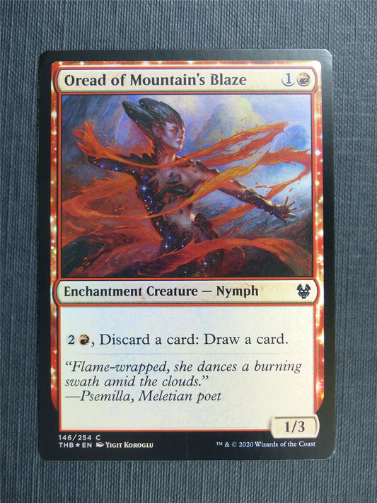 Oread of Mountain's Blaze Foil - Theros Collector Ed - Mtg Magic Cards #3N1