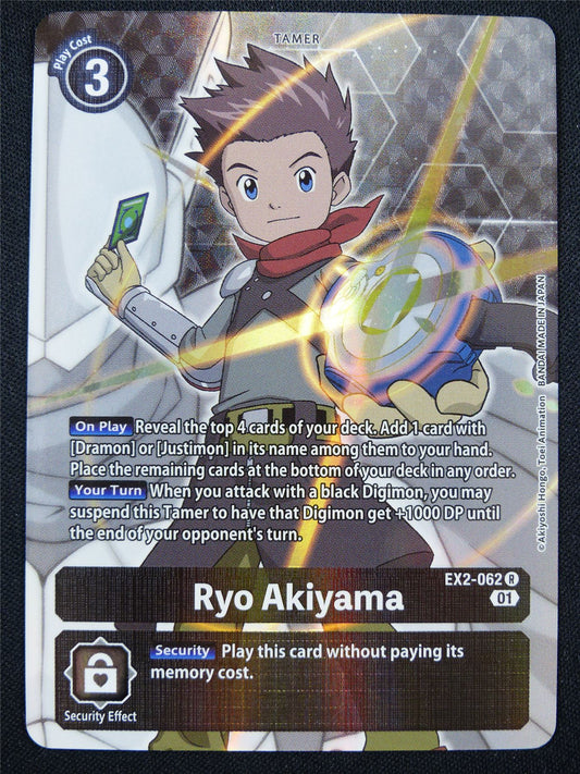 Ryo Akiyama EX2-062 R alt art - Digimon Card #1OH