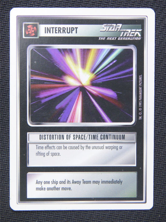 Interrupt Distortion of Space Time - Star Trek Next Gen Card #4QD