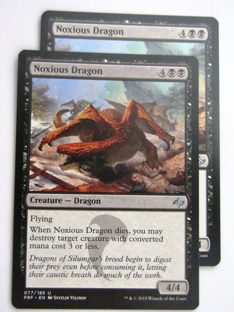 MTG Magic Cards: Fates Reforged: NOXIOUS DRAGON x2 # E72