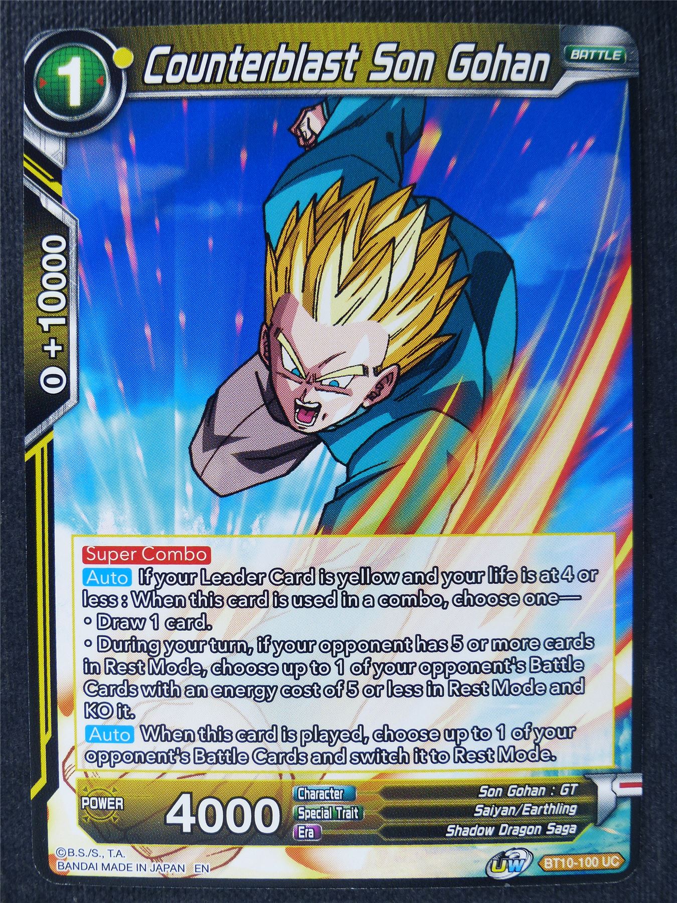 Counterblast  Son Gohan - Dragon Ball Super Cards #5P