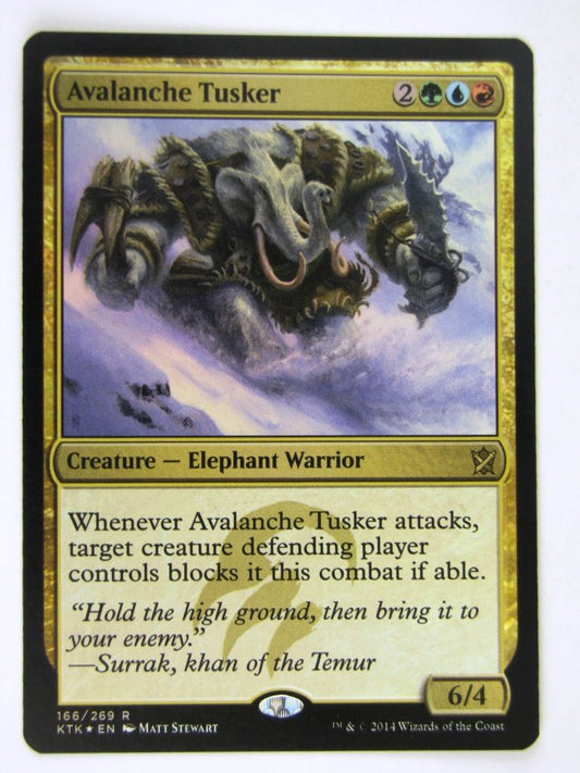 MTG Magic Cards: AVALANCHE TUSKER FOIL # 15A82