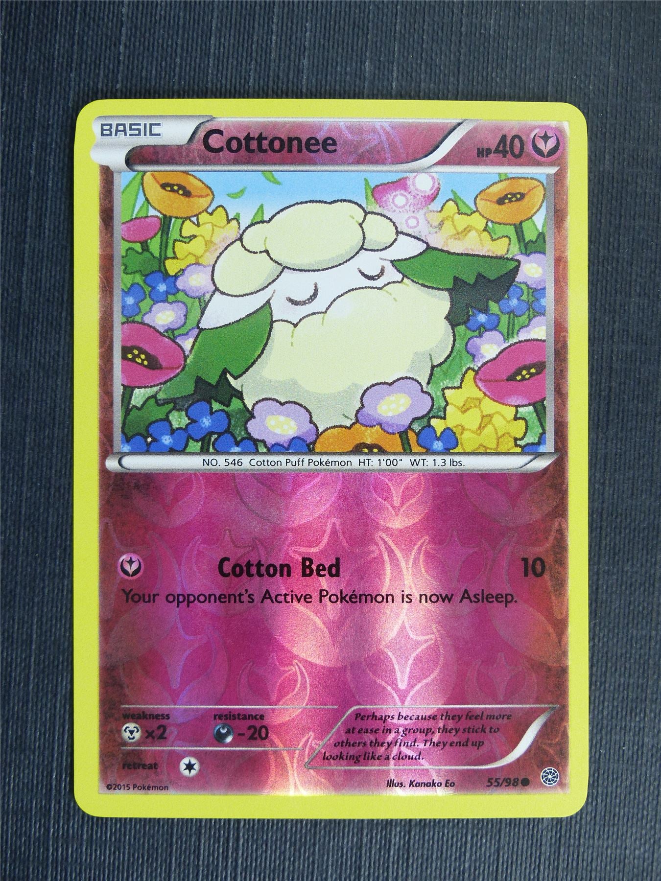 Cottonee 55/98 Reverse Holo - Pokemon Cards #1YJ