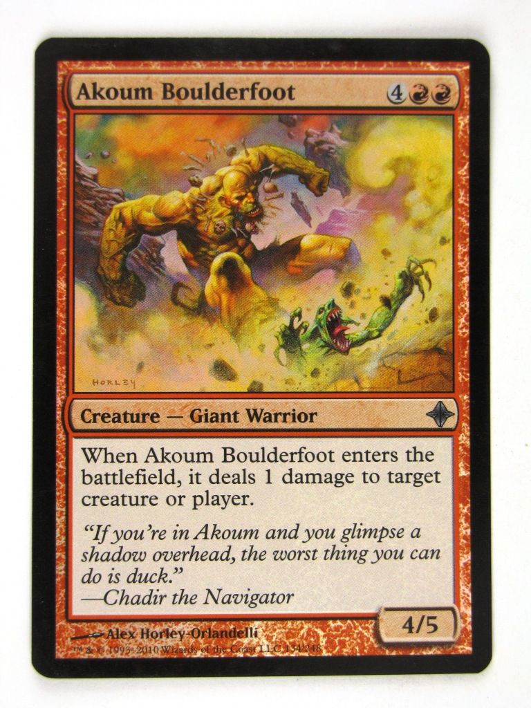Mtg FOIL - AKOUM BOULDRFOOT - played