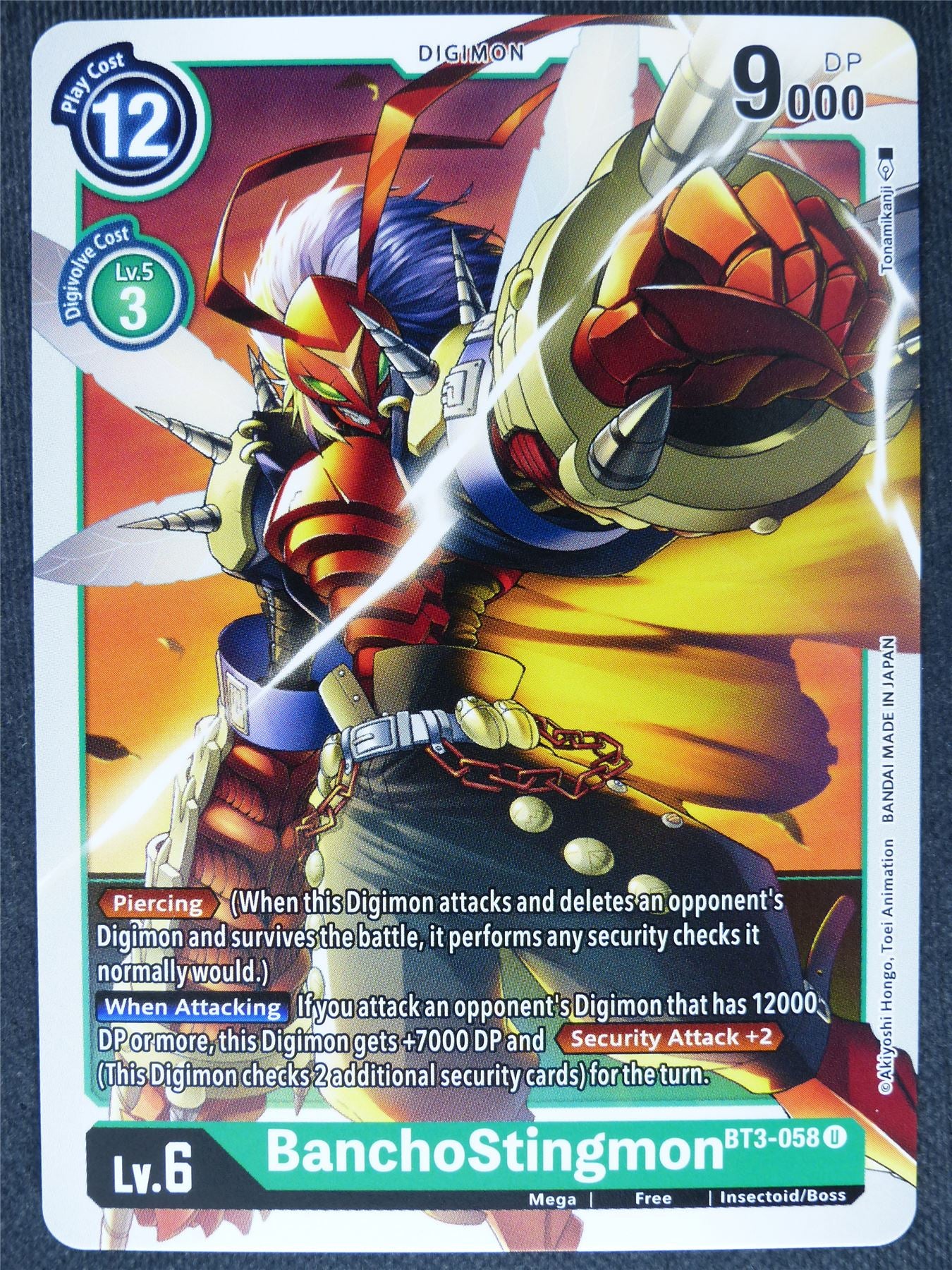 BanchoStingmon BT3-058 U - Digimon Cards #PQ