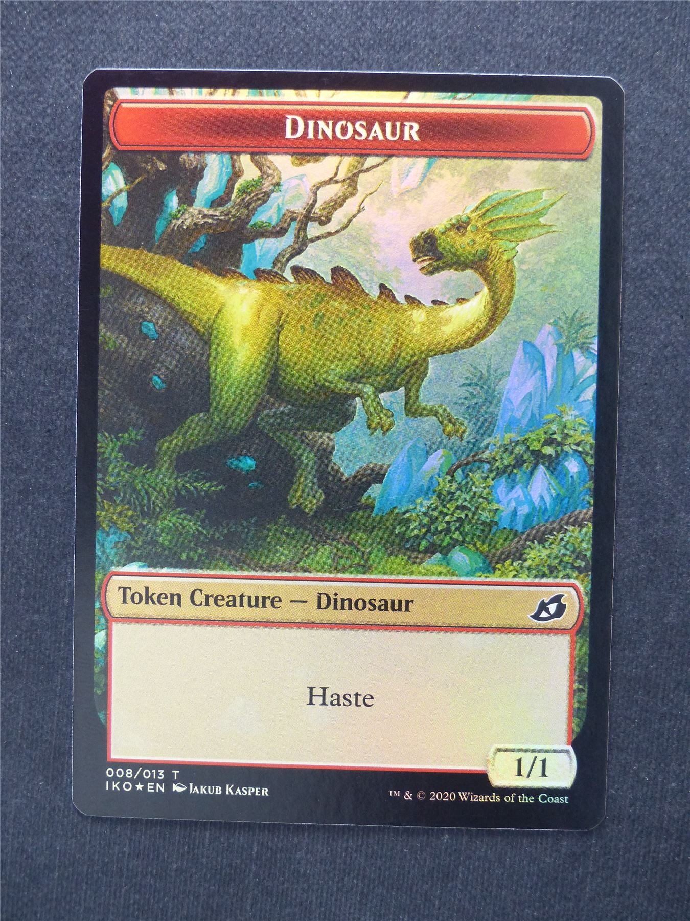 Dinosaur Human Soldier Token Foil - Mtg Magic Cards #10H