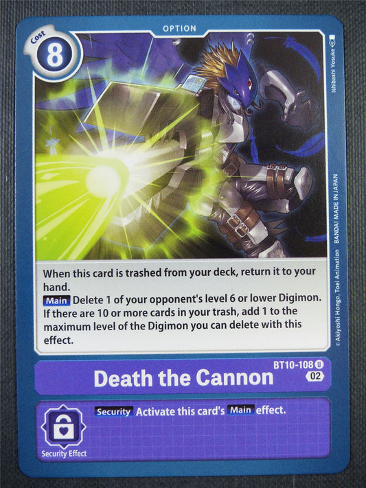 Death the Cannon BT10-108 U - Xros Encounter - Digimon Card #97U