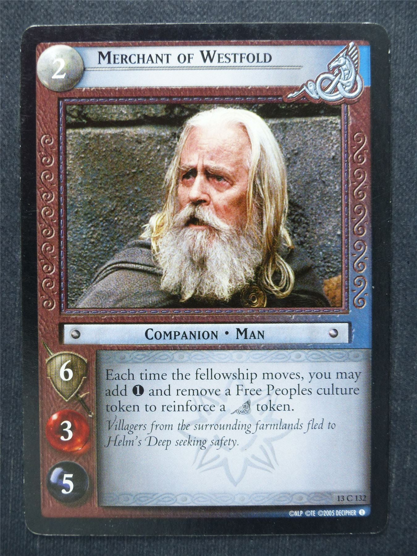 Merchant of Westfold 13 C 132 - LotR Cards #QV