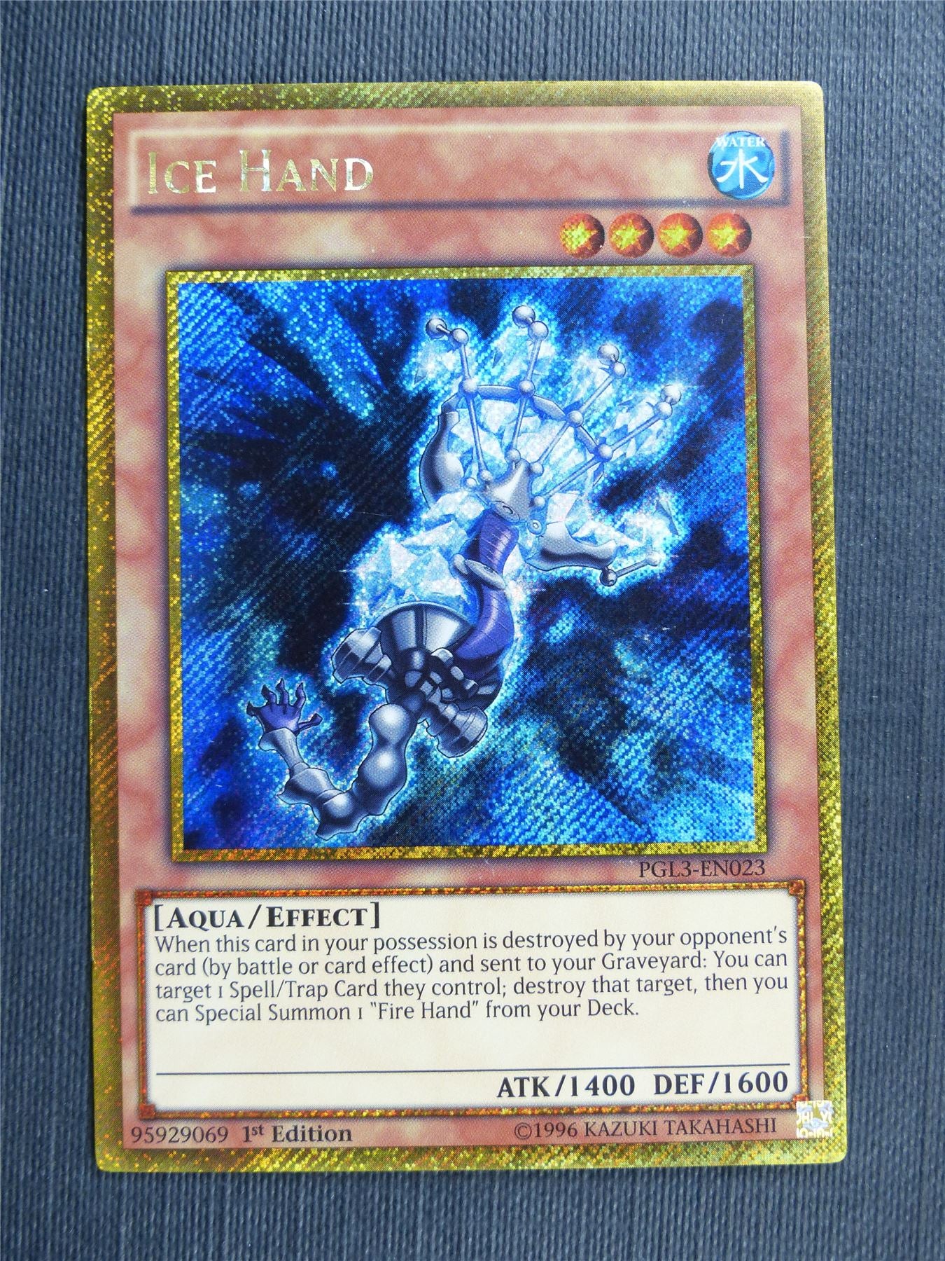 Ice Hand PGL3 Gold Rare - 1st ed - Yugioh Cards