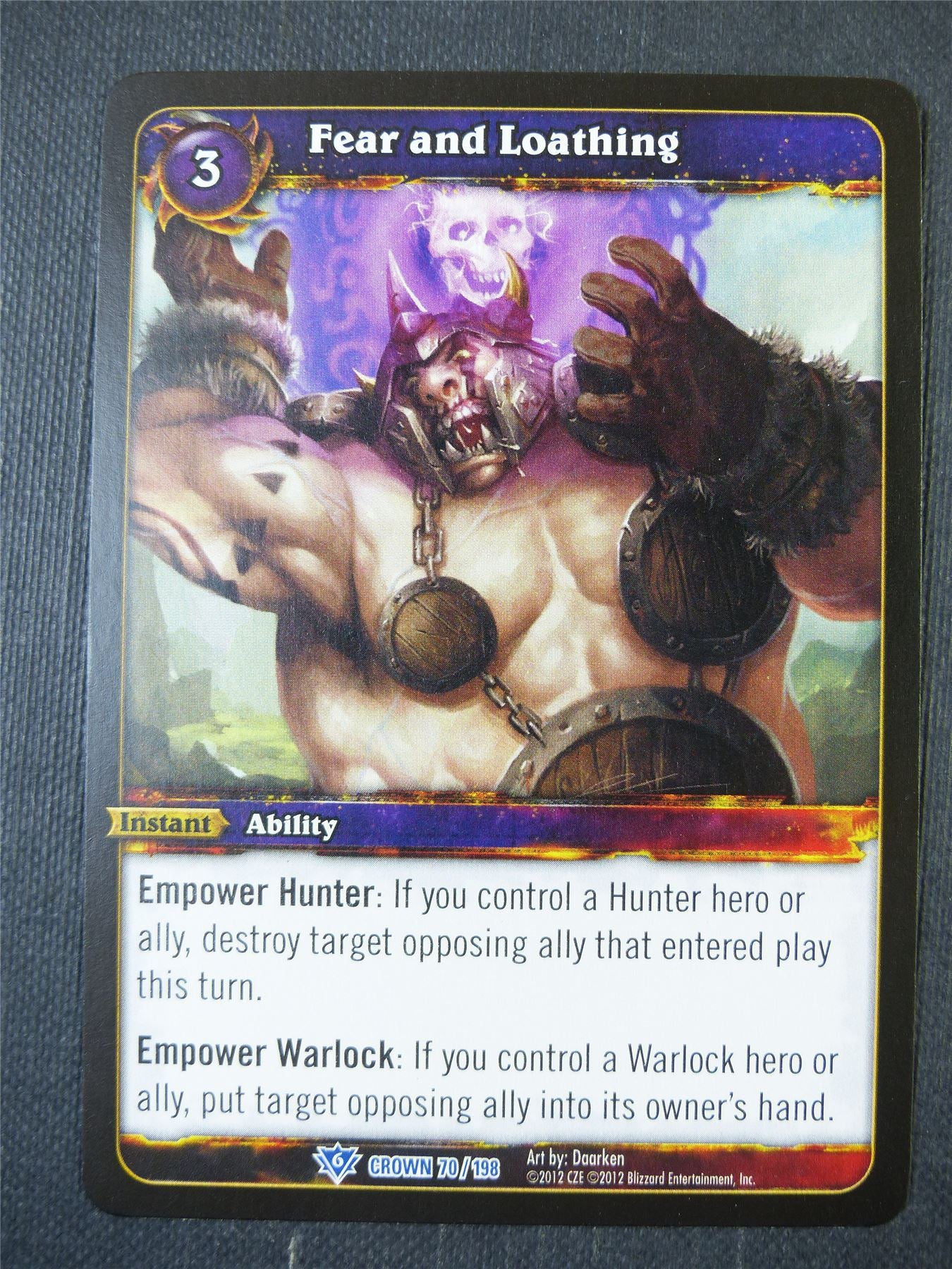 Fear and Loathing 70/198 - WoW Card #18M