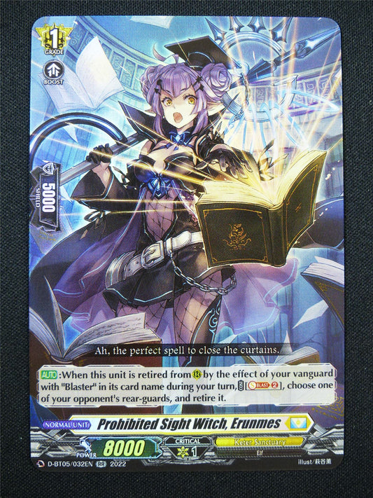 Prohibited Sight Witch Erunmes D-BT05 RR - Vanguard Card #30D