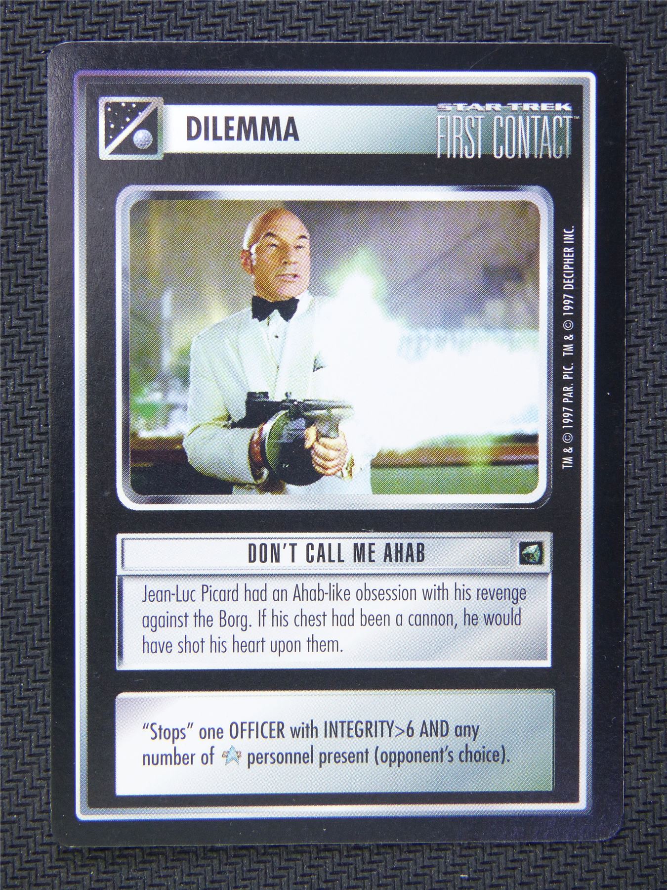 Dilemma Don�t Call Me Ahab - Star Trek CCG First Contact #56U