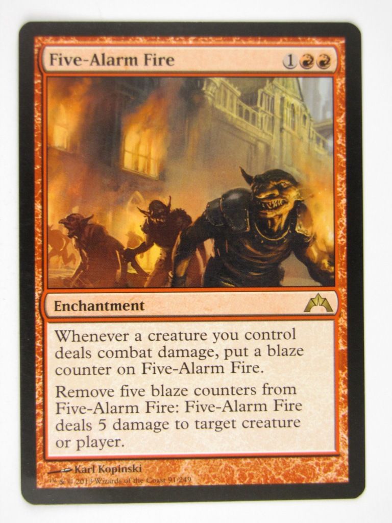 Mtg - FIVE-ALARM FIRE - Played Rare