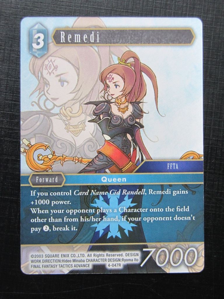 Remedi 4-047R - Final Fantasy Card # 6I93