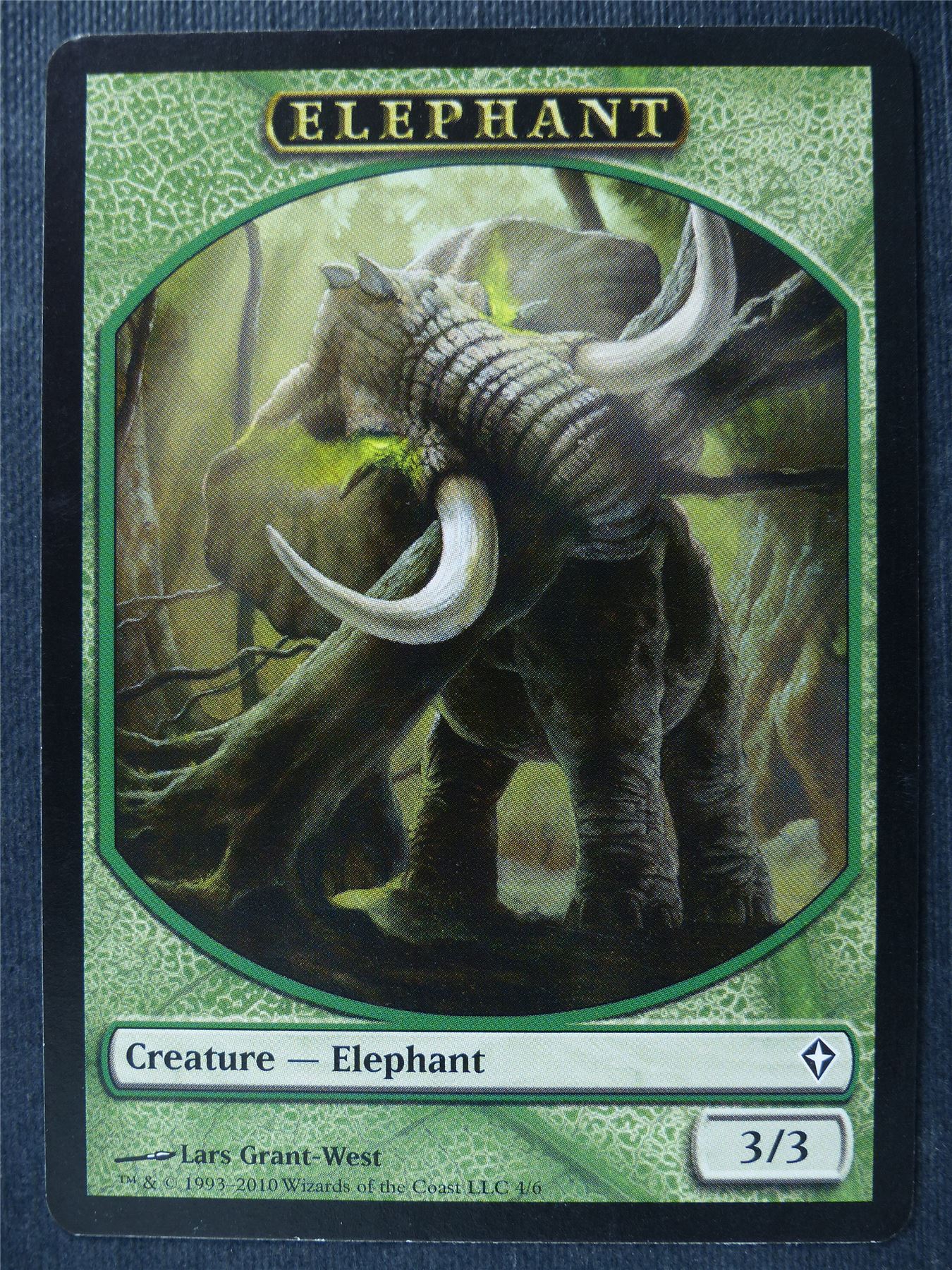Elephant Token - Mtg Card #3X5