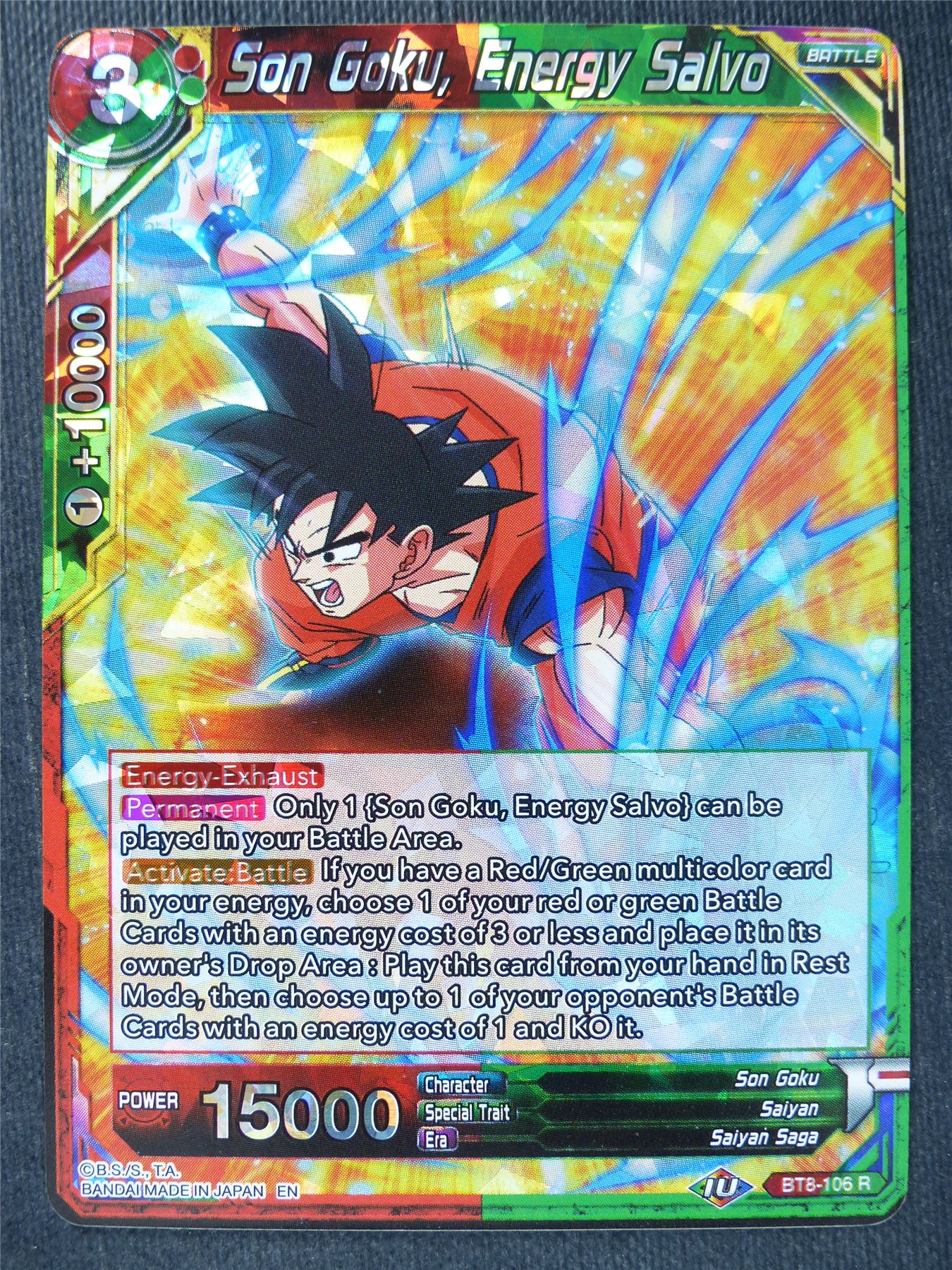 Son Goku Energy Salvo - Dragon Ball Super Cards #X4