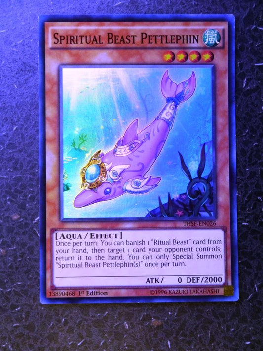 Yugioh Cards: SPIRITUAL BEAST PETTLEPHIN THSF SUPER RARE # 2E43