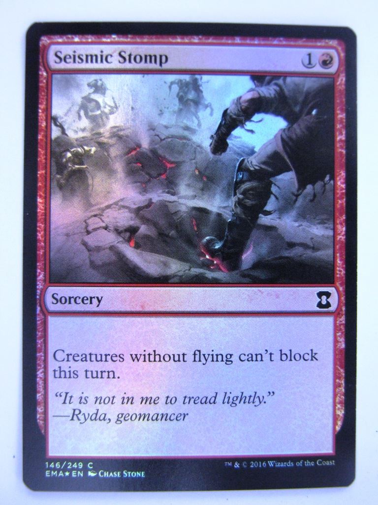 MTG Magic Cards: Eternal Masters: SEISMIC STOMP FOIL # 12A85