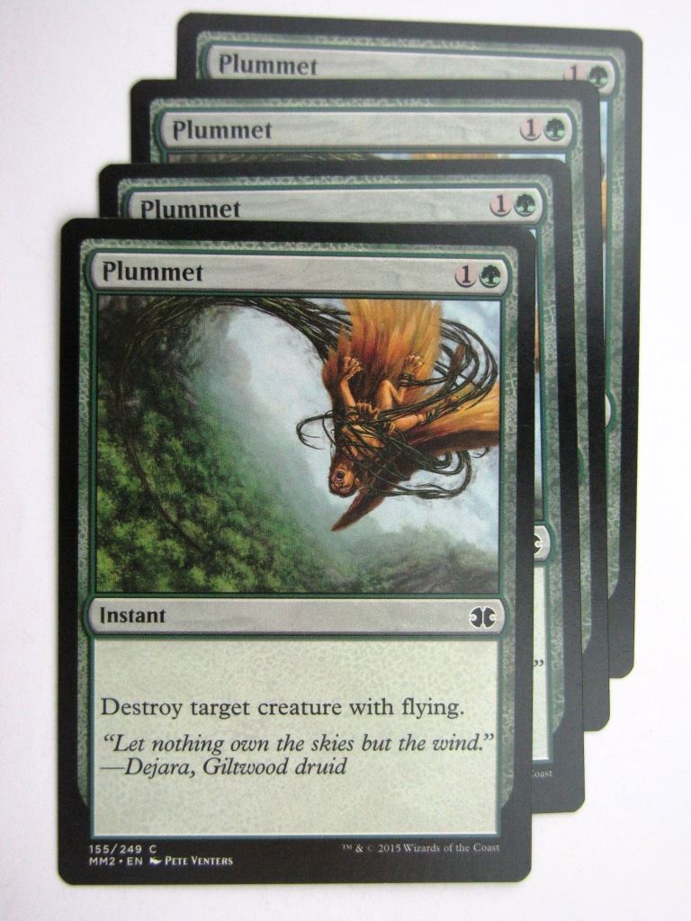 MTG MODERN MASTERS TWO: PLUMMET x4 # 28B48