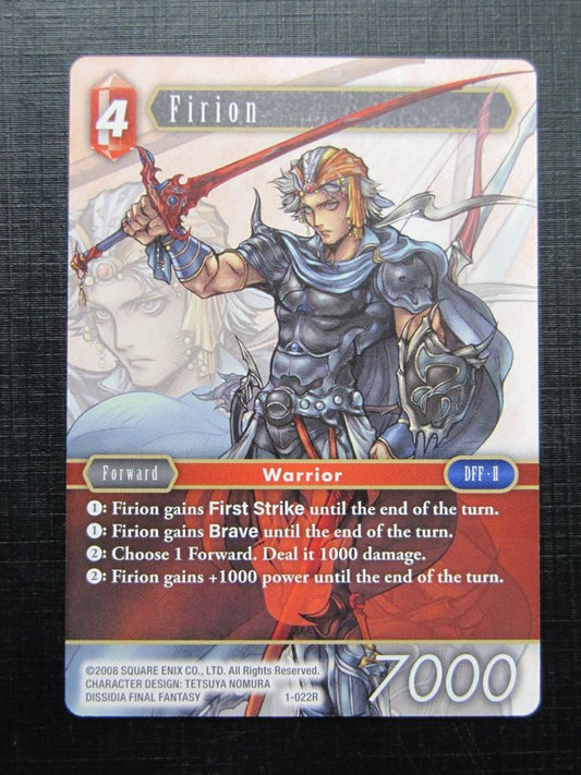 Final Fantasy Cards: FIRION 1-022R # 24B38