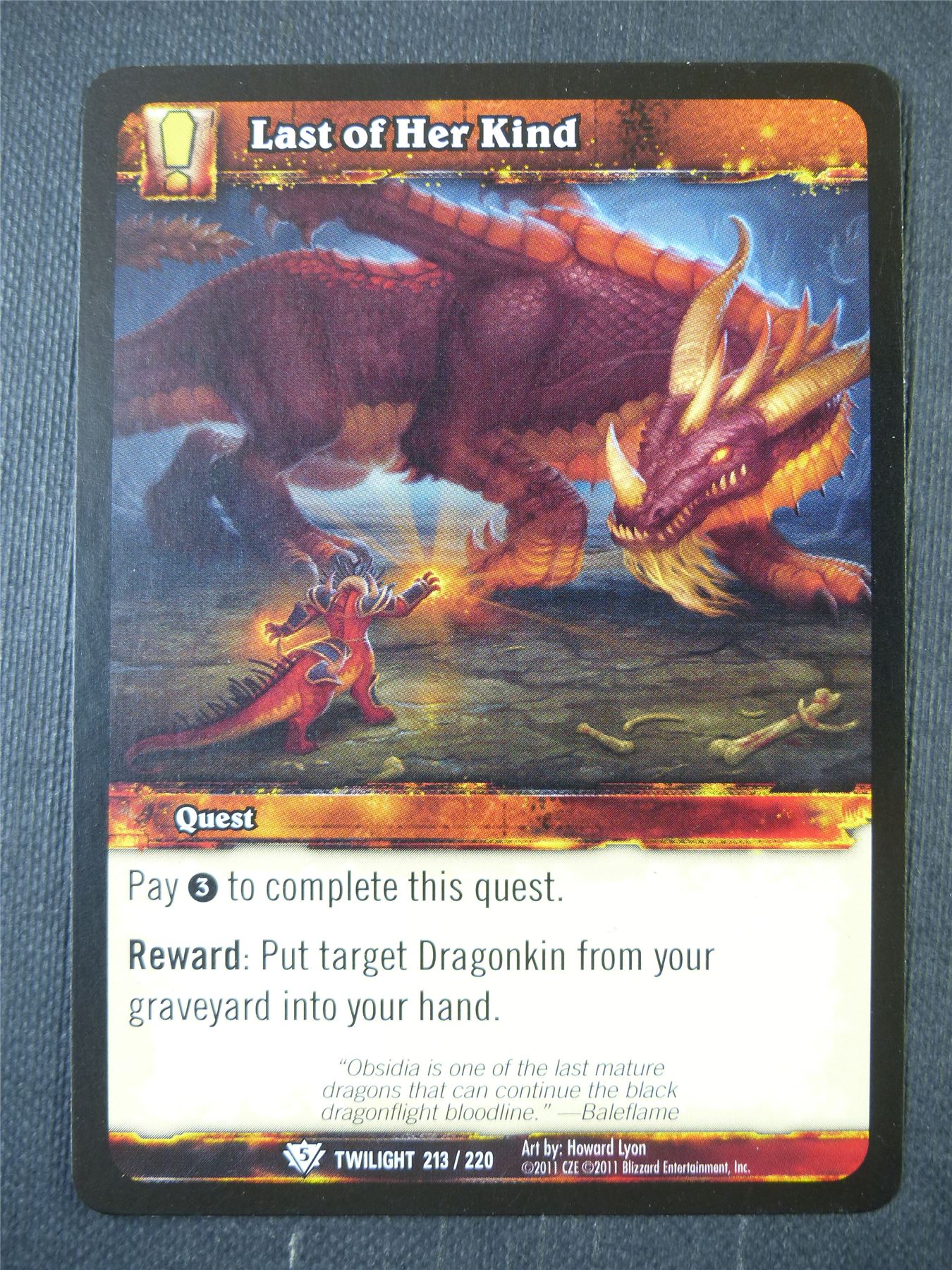 Last of Her Kind 213/220 - WoW Card #183