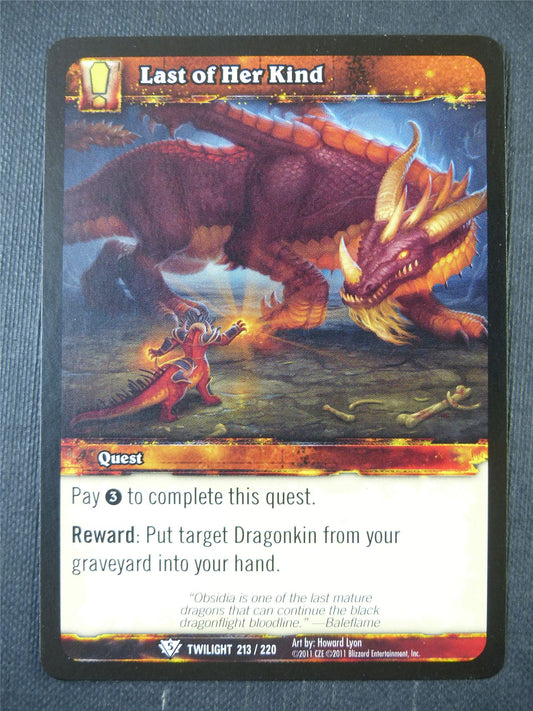 Last of Her Kind 213/220 - WoW Card #183