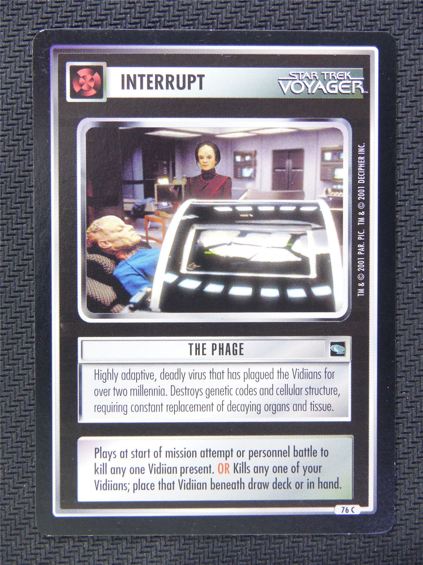 Interrupt The Phage - Star Trek CCG Voyager #54O