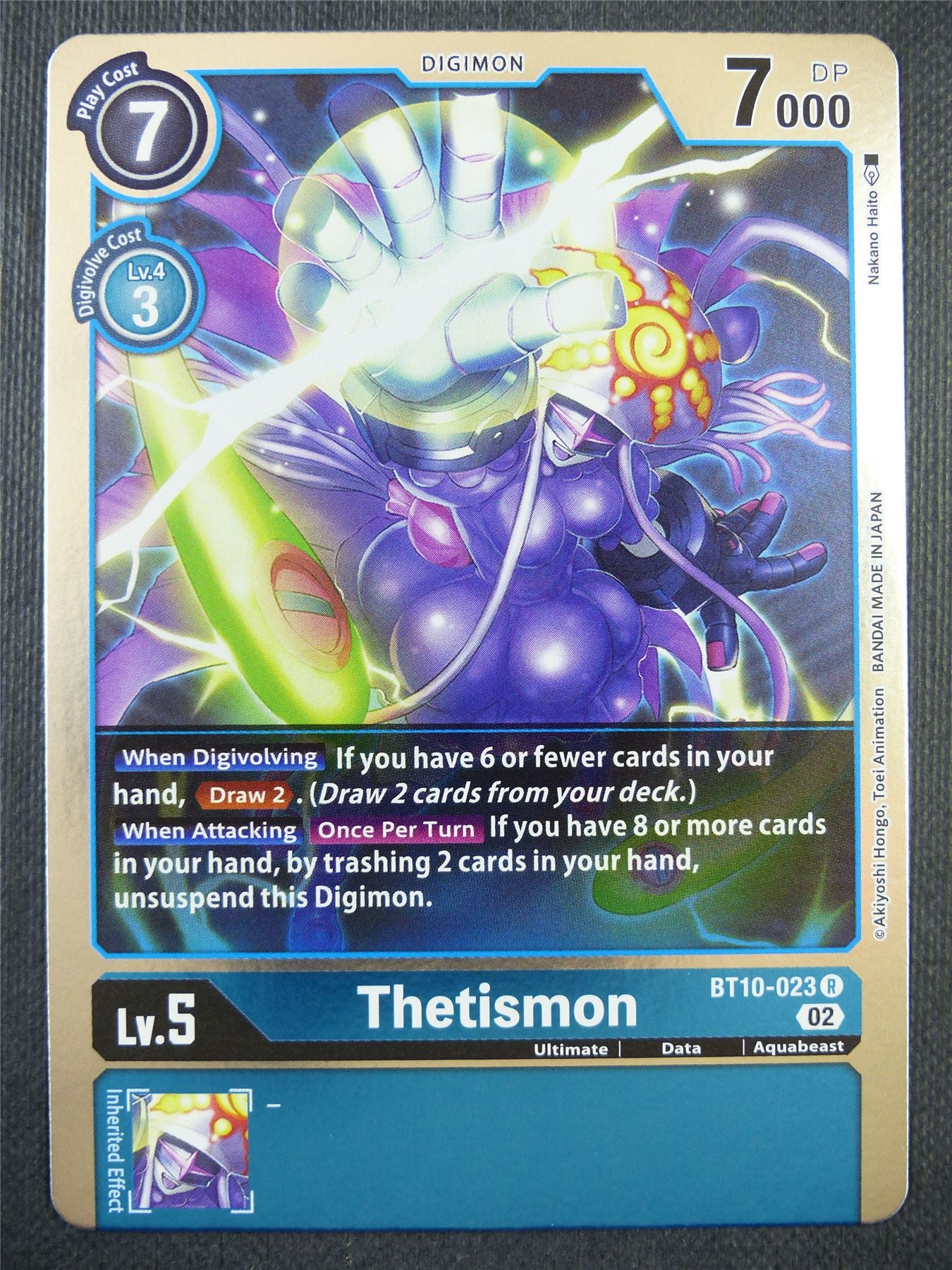 Thetismon BT10-023 R - Xros Encounter - Digimon Card #97C