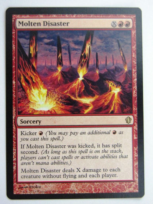 MTG Magic Played Cards: MOLTEN DISASTER # 26B12