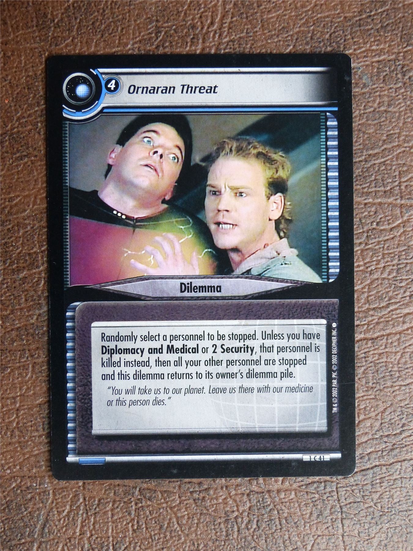 Ornaran Threat - Star Trek CCG TCG Card #YL