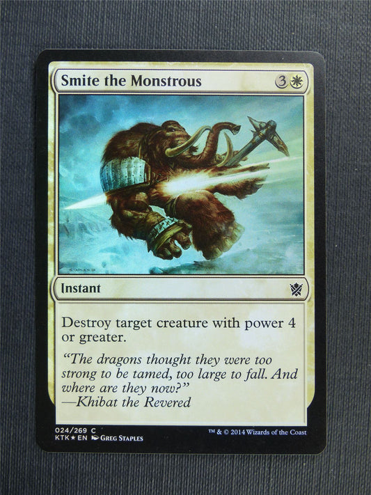 Smite the Monstrous Foil - Mtg Magic Cards #391