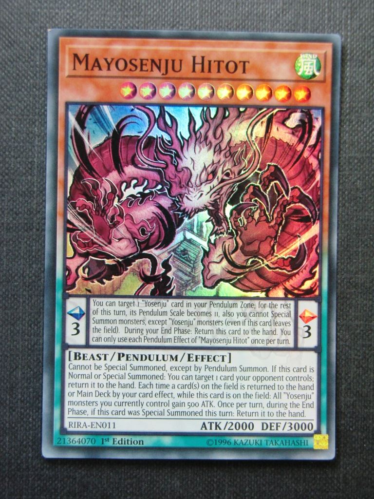 Mayosenju Hitot RIRA Super Rare - 1st ed - Yugioh Cards #1LS