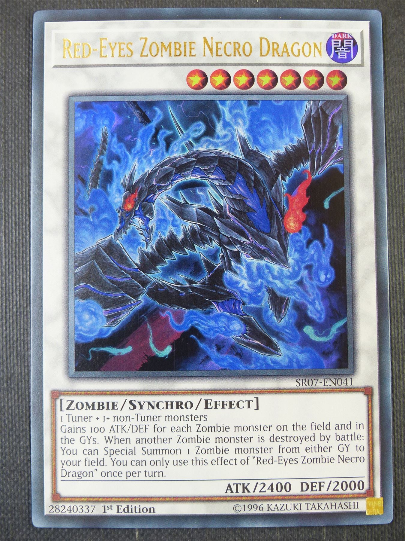 Red-Eyes Zombie Necro Dragon SR07 Ultra Rare - 1st ed Yugioh Card #6TO