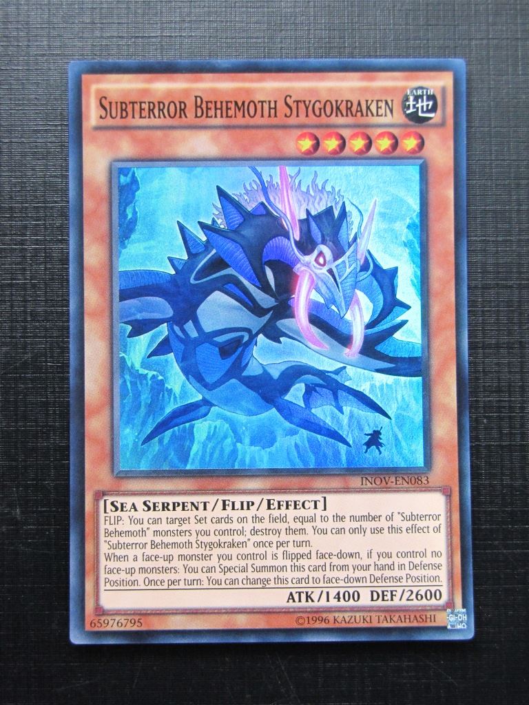 Yugioh Cards: SUBTERROR BEHEMOTH STYGOKRAKEN INOV SUPER RARE # 28F6