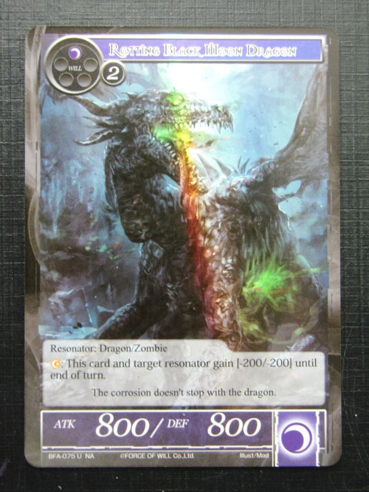 Force of Will Cards: ROTTING BLACK MOON DRAGON U FOIL # 26F85