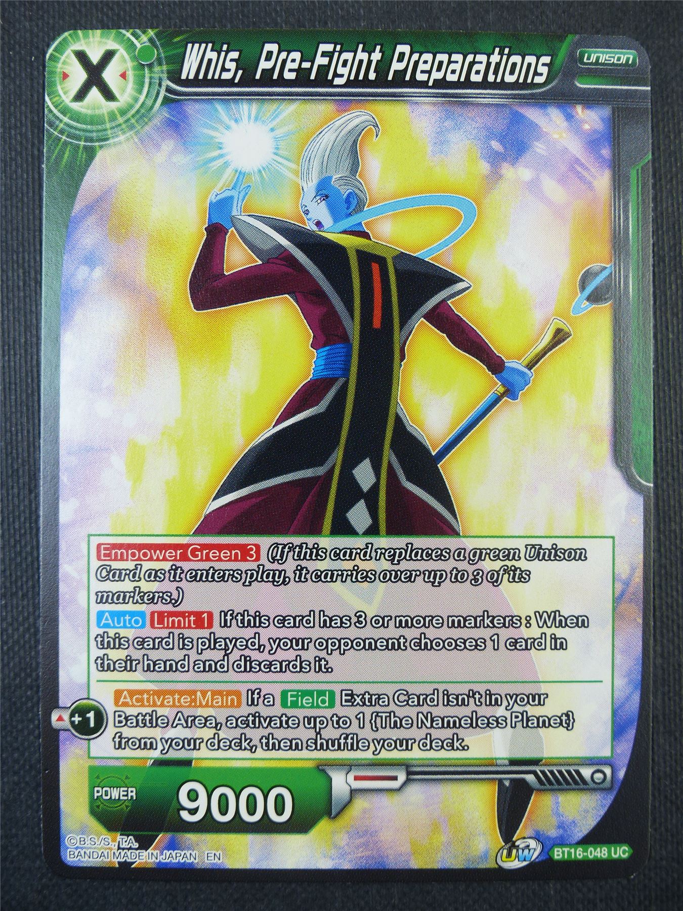 Whis Pre-Fight Preparations - Dragon Ball Super Card #7Z1