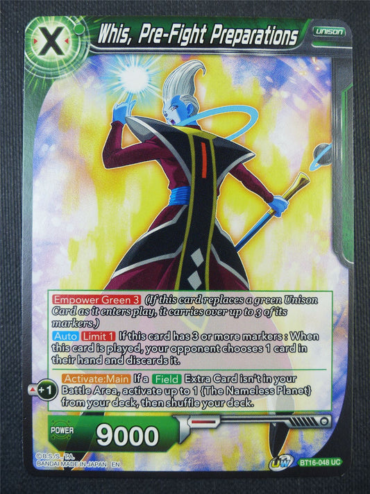 Whis Pre-Fight Preparations - Dragon Ball Super Card #7Z1