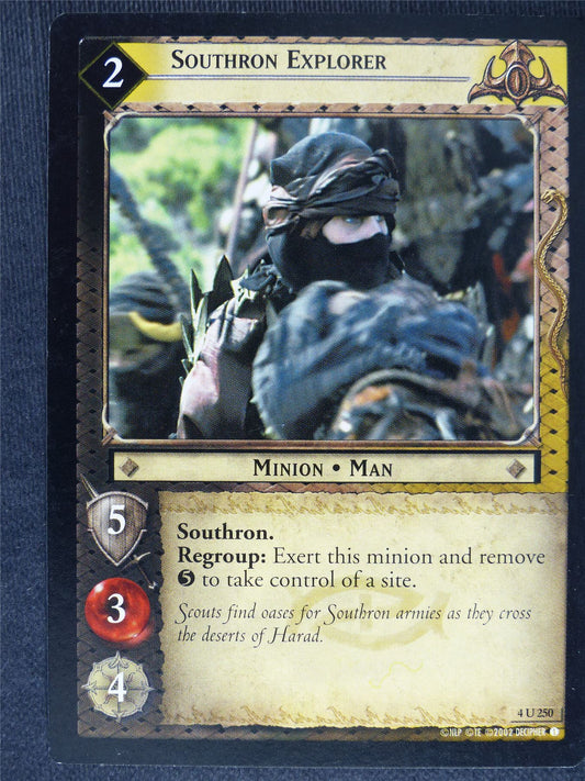 Southron Explorer 4 U 250 - played - LotR Cards #FQ